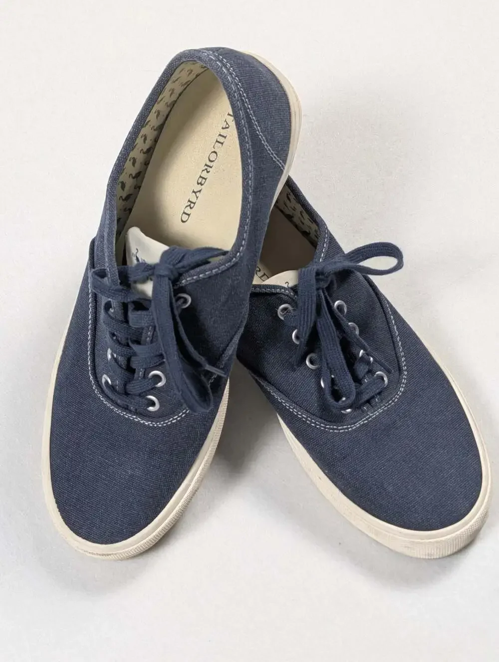 Tailorbyrd Luke Men's Navy Canvas Lace-Up Sneakers men's 10 .5